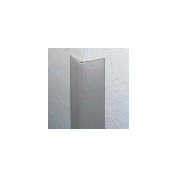 Flexible Vinyl Corner Guard, 2-1/2" Wings, 3/16" Radius, 4'H, Polar WH, Heavy Duty Flexible Vinyl